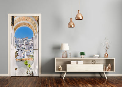 Self-adhesive door wallpaper Andalusia spain