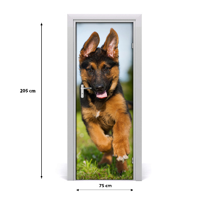 Self-adhesive door sticker German shepherd