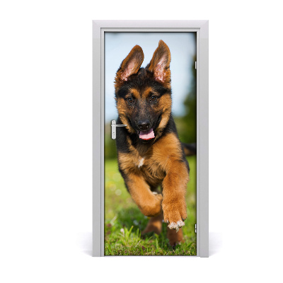 Self-adhesive door sticker German shepherd