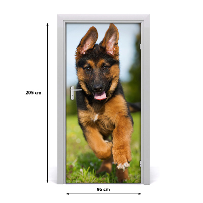 Self-adhesive door sticker German shepherd