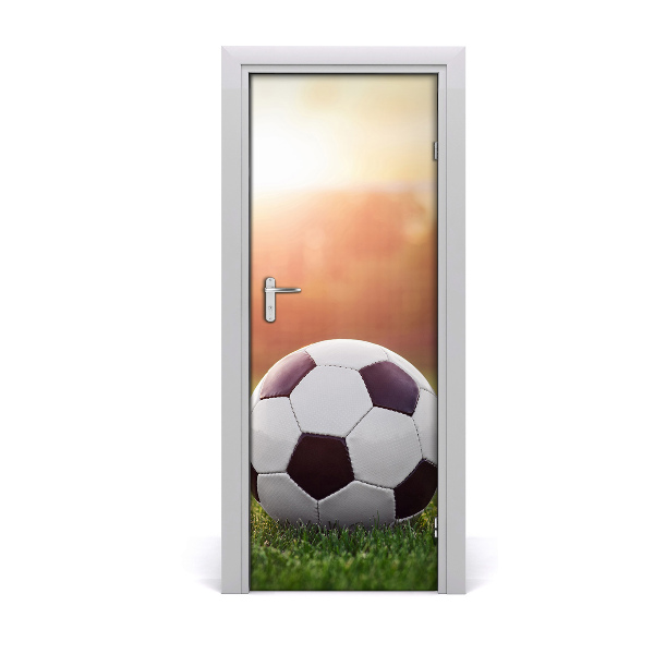 Self-adhesive door wallpaper Football