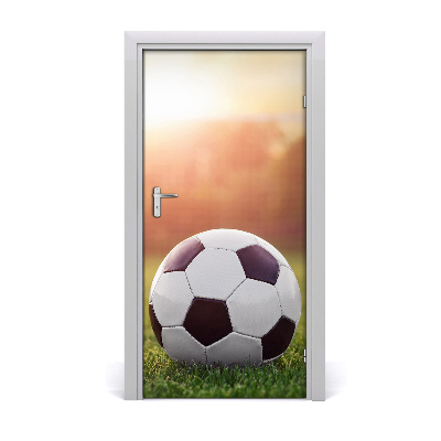 Self-adhesive door wallpaper Football