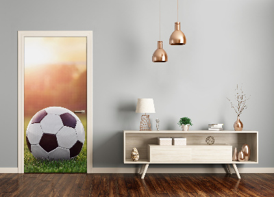 Self-adhesive door wallpaper Football