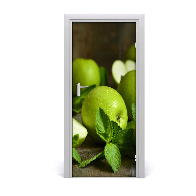 Self-adhesive door veneer Green apples