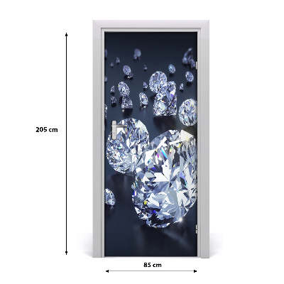 Door wallpaper Home diamonds