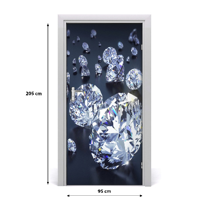 Door wallpaper Home diamonds