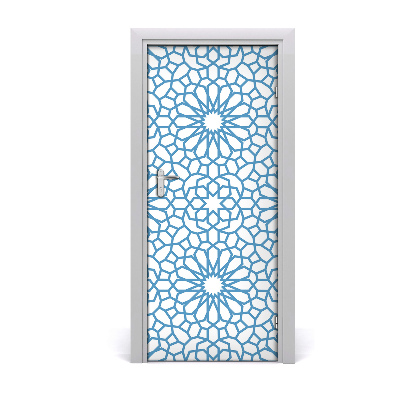 Self-adhesive door veneer Oriental pattern