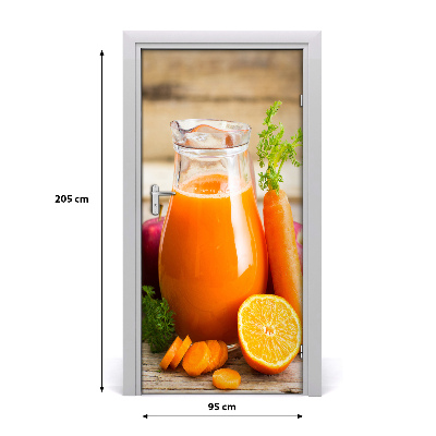 Self-adhesive door sticker Fruit juice