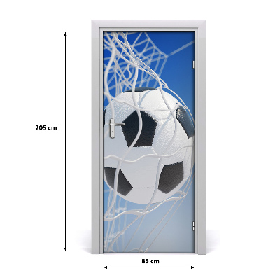 Self-adhesive door wallpaper Ball in the goal