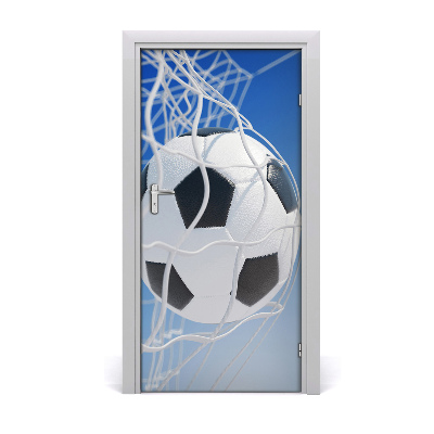 Self-adhesive door wallpaper Ball in the goal