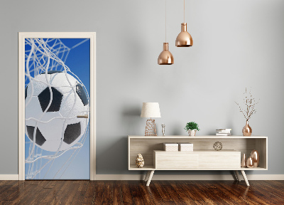 Self-adhesive door wallpaper Ball in the goal