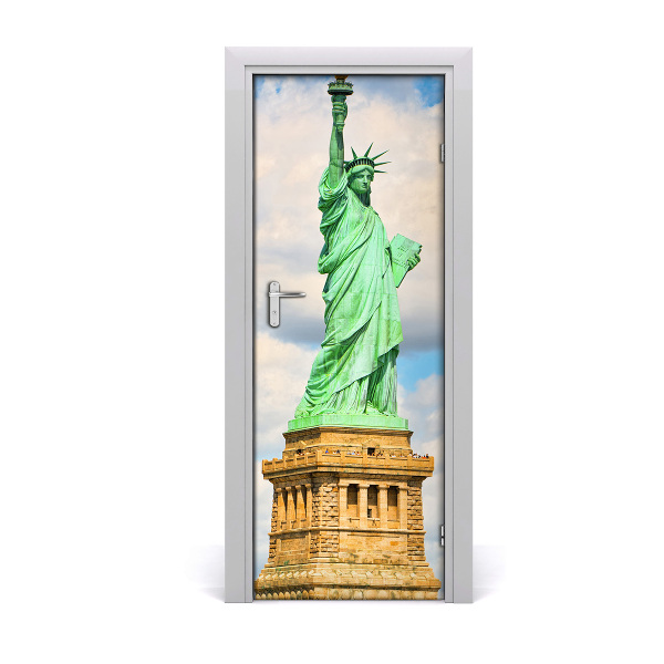 Self-adhesive door wallpaper Statue of liberty