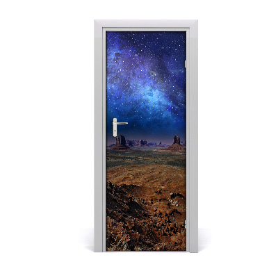 Self-adhesive door sticker Starry sky