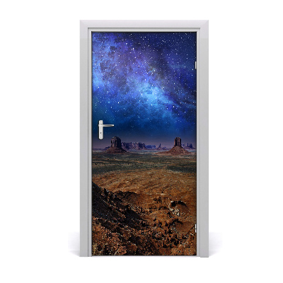 Self-adhesive door sticker Starry sky