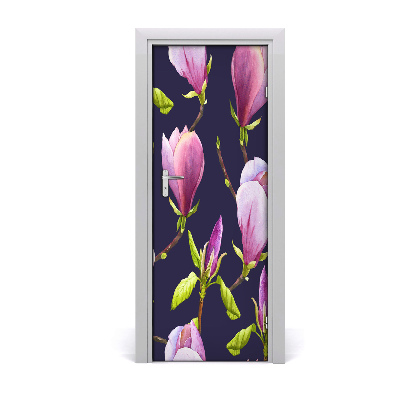 Self-adhesive door wallpaper Magnolia