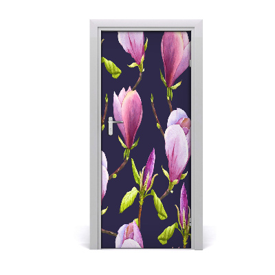 Self-adhesive door wallpaper Magnolia