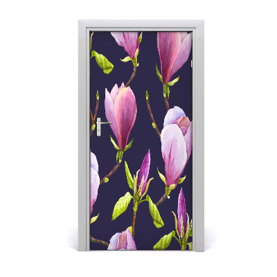 Self-adhesive door wallpaper Magnolia