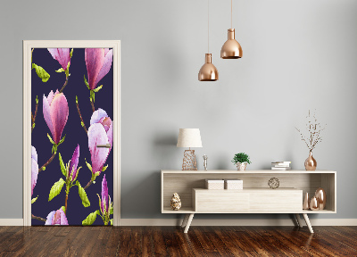 Self-adhesive door wallpaper Magnolia