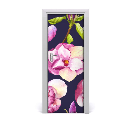 Self-adhesive door wallpaper Magnolia