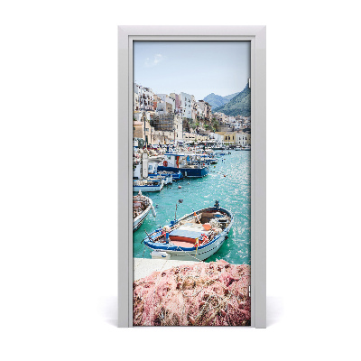 Self-adhesive door wallpaper Sicilia