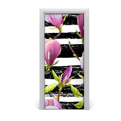 Self-adhesive door wallpaper Magnolia