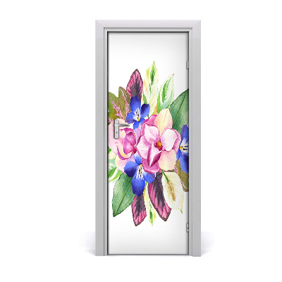 Self-adhesive door veneer Bouquet of flowers