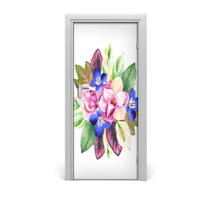 Self-adhesive door veneer Bouquet of flowers