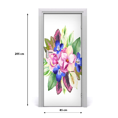 Self-adhesive door veneer Bouquet of flowers