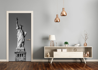 Self-adhesive door wallpaper Statue of liberty