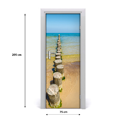 Self-adhesive door sticker Breakwater