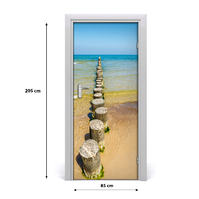 Self-adhesive door sticker Breakwater