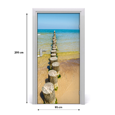 Self-adhesive door sticker Breakwater