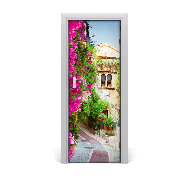 Self-adhesive door wallpaper Provence france