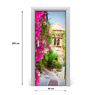 Self-adhesive door wallpaper Provence france