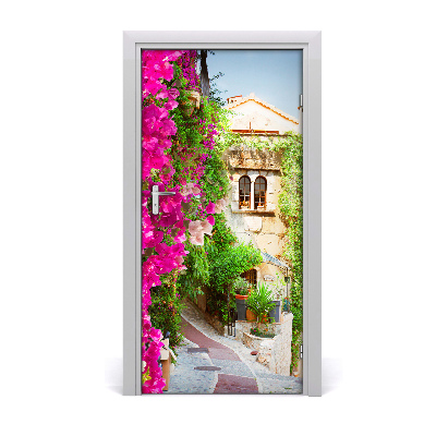 Self-adhesive door wallpaper Provence france