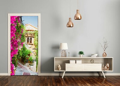 Self-adhesive door wallpaper Provence france