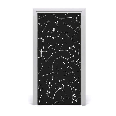 Self-adhesive door wallpaper Constellation