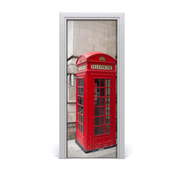 Self-adhesive door wallpaper London