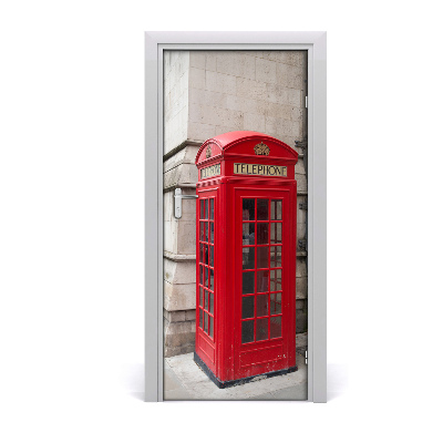 Self-adhesive door wallpaper London