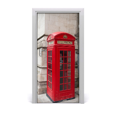 Self-adhesive door wallpaper London