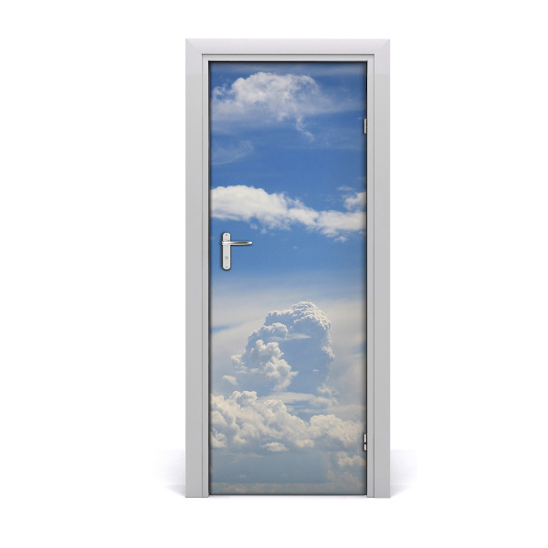 Self-adhesive door sticker Clouds in the sky