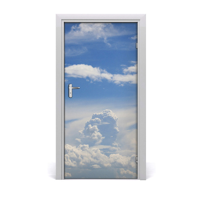 Self-adhesive door sticker Clouds in the sky