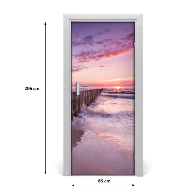 Self-adhesive door sticker Breakwater