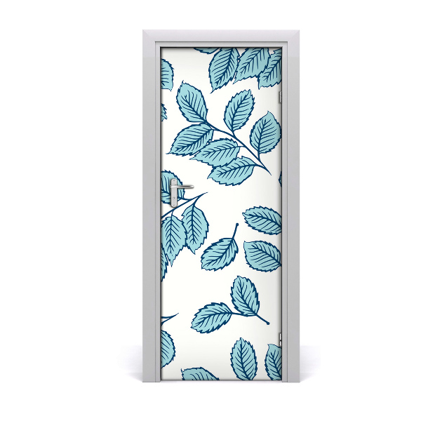 Self-adhesive door wallpaper Leaves