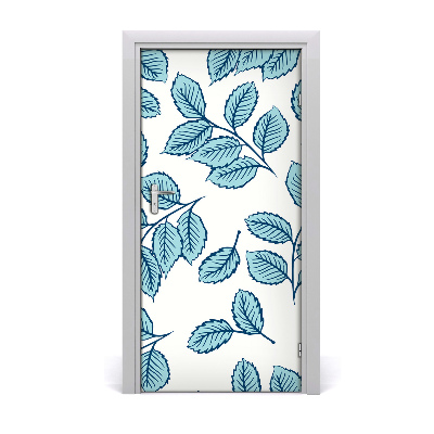 Self-adhesive door wallpaper Leaves