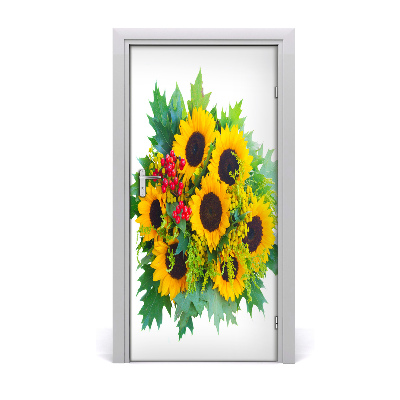 Door adhesive Sunflowers