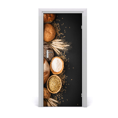 Self-adhesive door sticker Bread