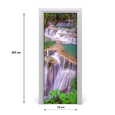 Self-adhesive door sticker Waterfall