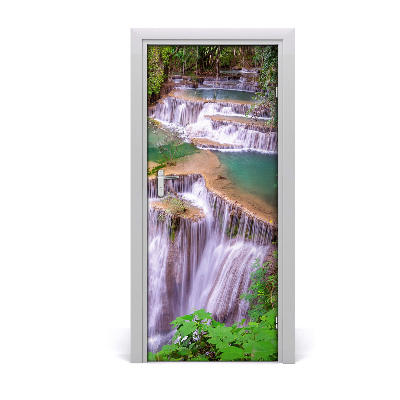 Self-adhesive door sticker Waterfall