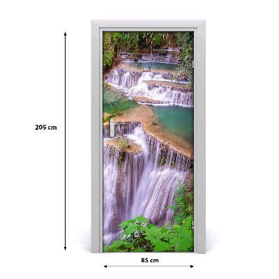 Self-adhesive door sticker Waterfall